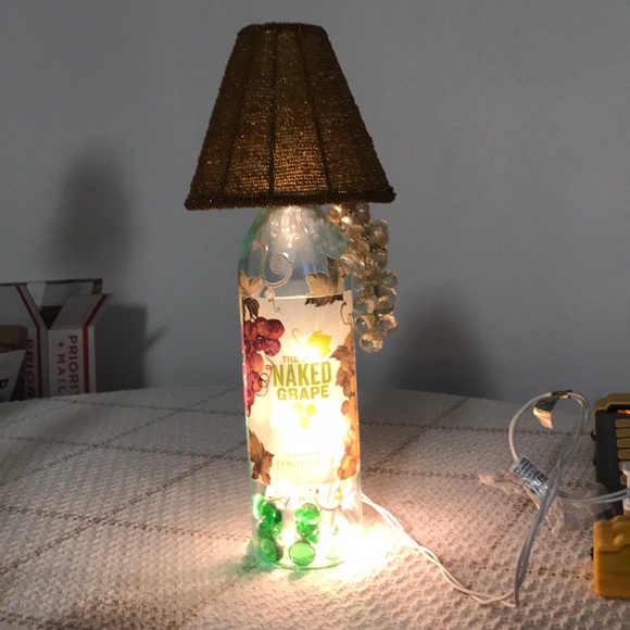 Naked Grape Wine Bottle Lamp Light - Picture 1 of 5
